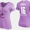 women retired canucks trevor linden fights cancer purple t shirt