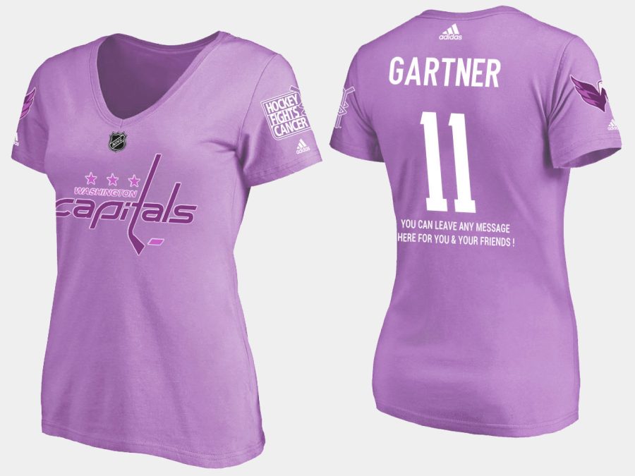 women retired capitals mike gartner fights cancer purple t shirt