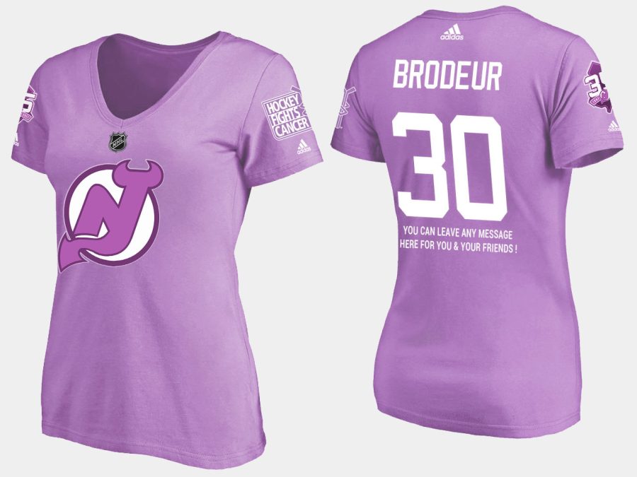 women retired devils martin brodeur fights cancer purple t shirt