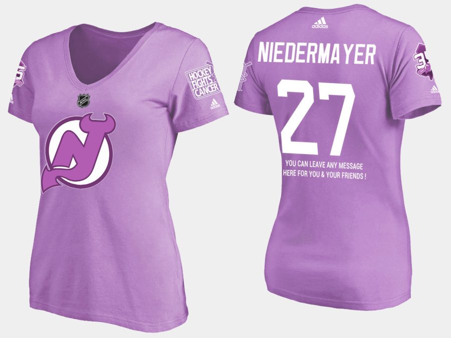 women retired devils scott niedermayer fights cancer purple t shirt