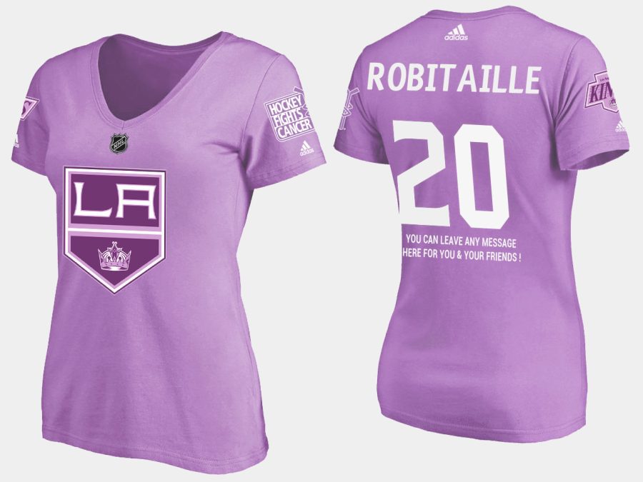 women retired kings luc robitaille fights cancer purple t shirt