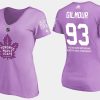 women retired maple leafs doug gilmour fights cancer purple t shirt