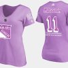 women retired rangers mark messier fights cancer purple t shirt