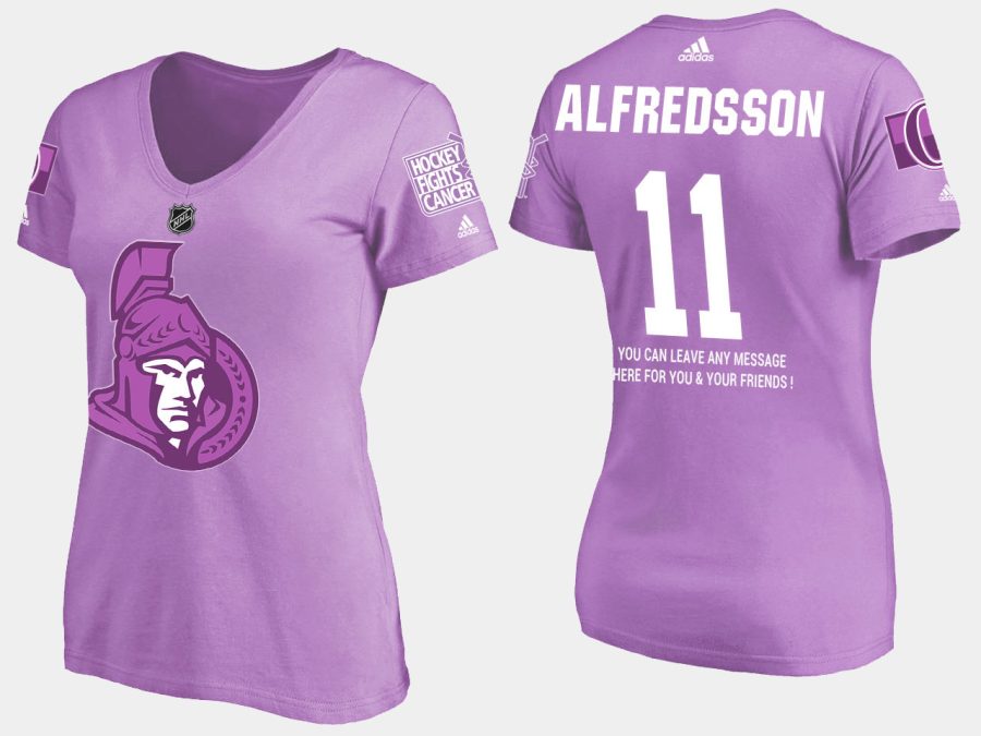 women retired senators daniel alfredsson fights cancer purple t shirt