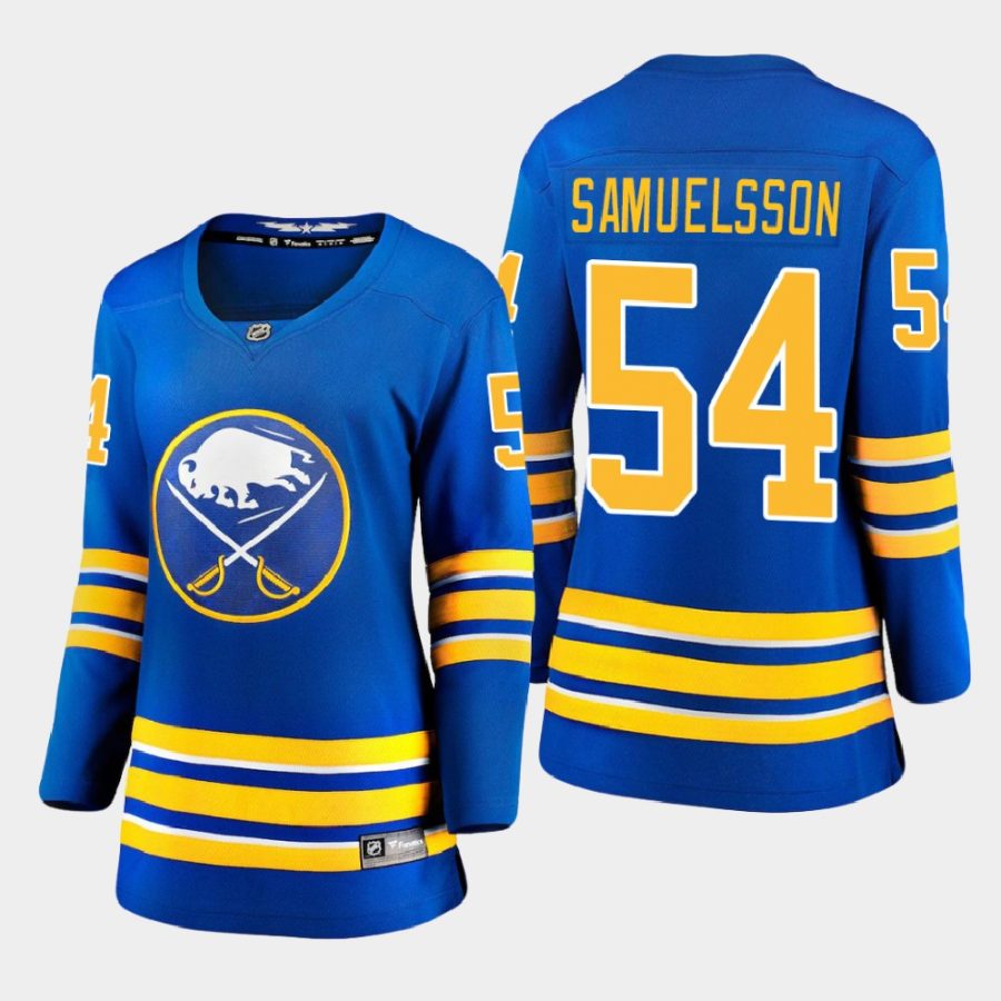 women sabres mattias samuelsson royal 2021 home jersey