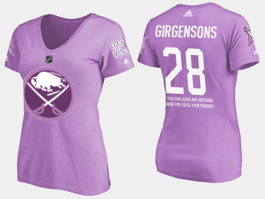 women sabres zemgus girgensons fights cancer purple t shirt