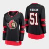 women senators austin watson black 2020 21 home breakaway player jersey