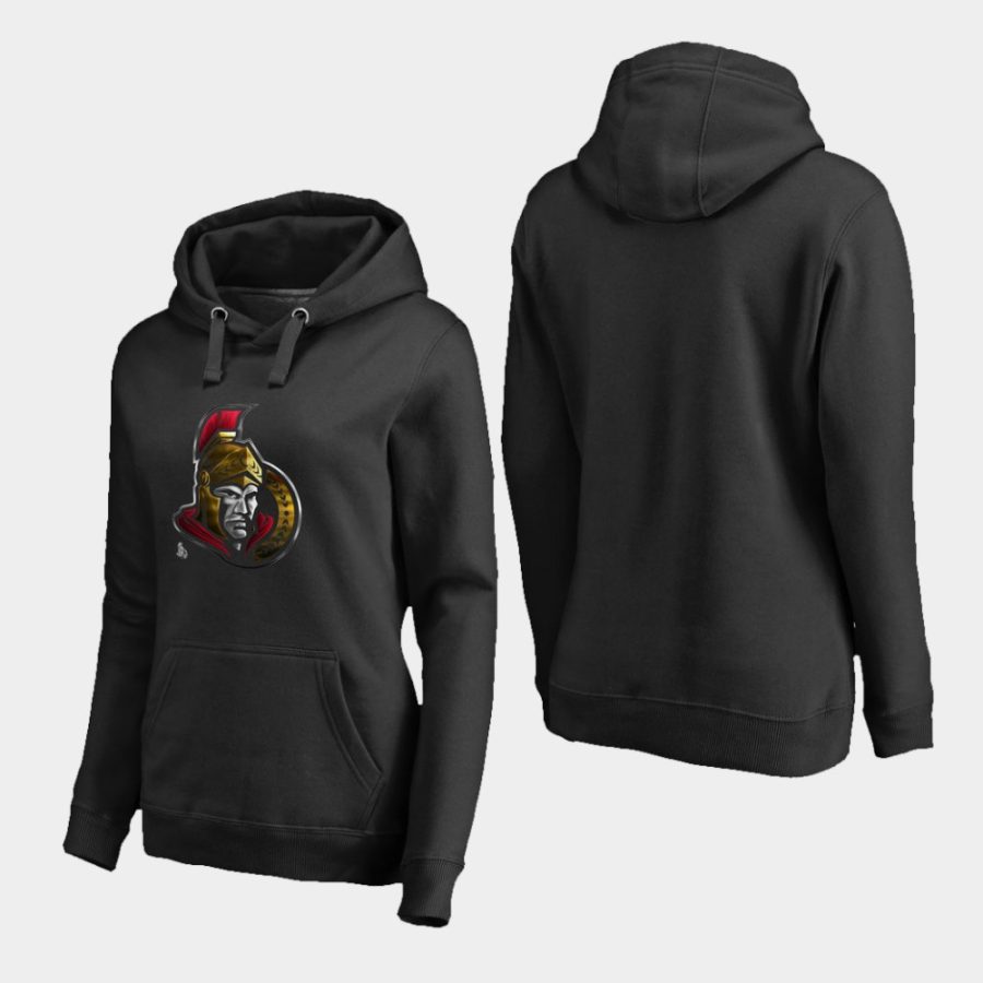 women senators black midnight mascot primary hoodie