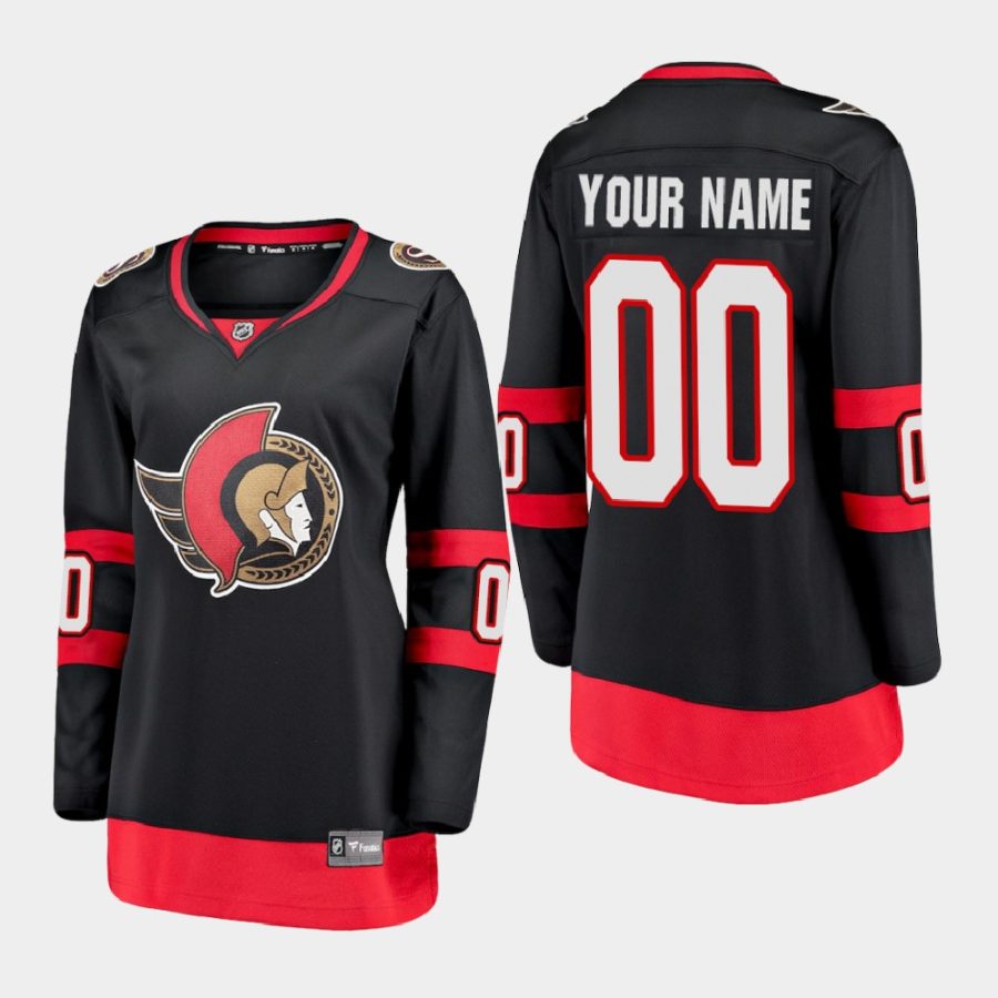 women senators custom black 2020 21 home premier jersey