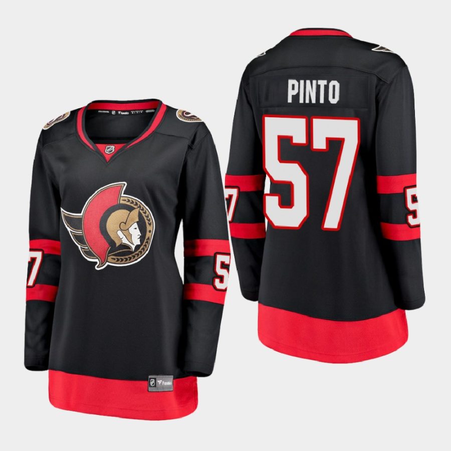 women senators shane pinto black 2021 home jersey