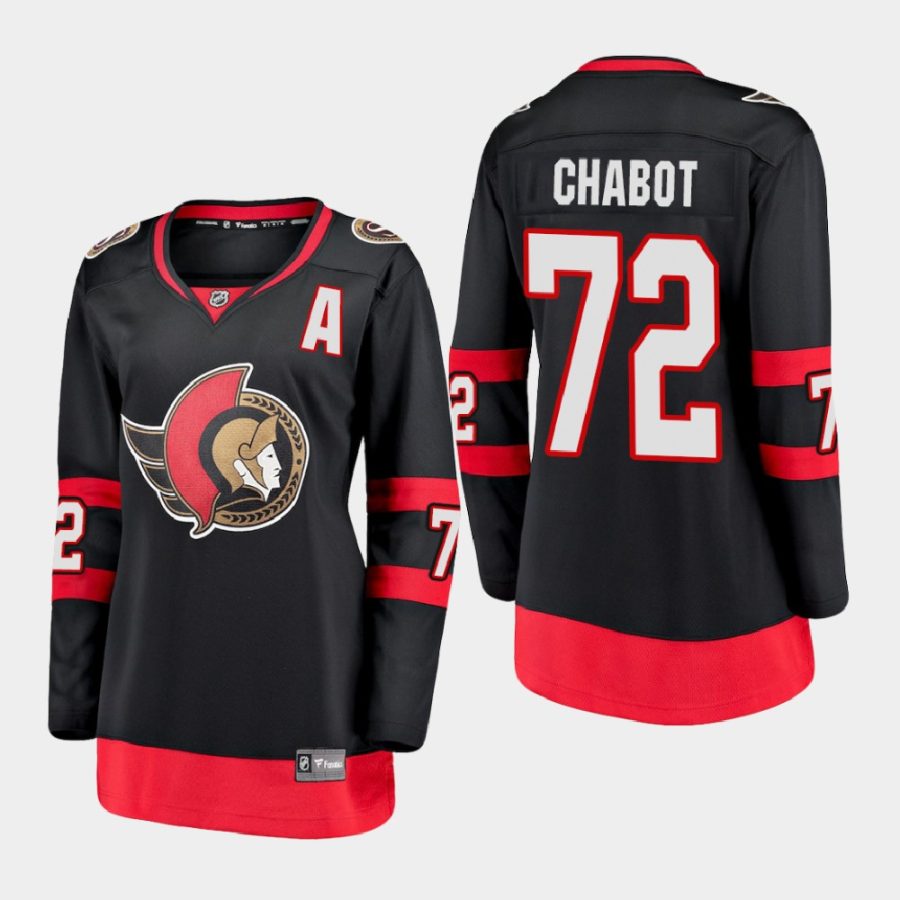 women senators thomas chabot black 2020 21 home premier jersey