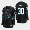 women sharks aaron dell black alternate breakaway player jersey