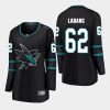 women sharks kevin labanc black alternate breakaway player jersey