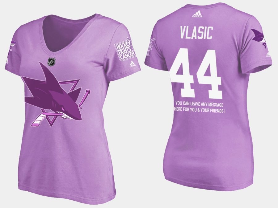 women sharks marc edouard vlasic fights cancer purple t shirt