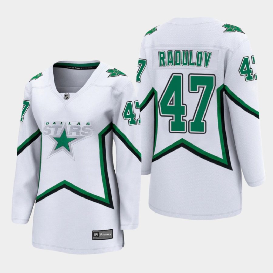 women stars alexander radulov white 2021 special edition jersey