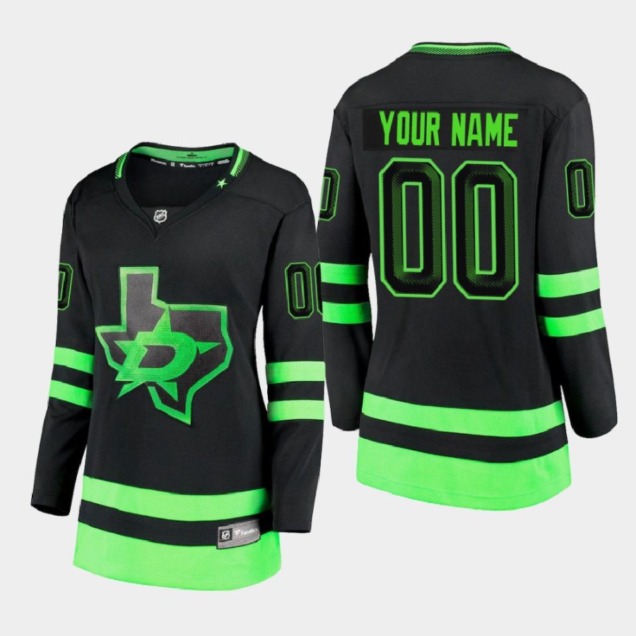 women stars custom black alternate blackout premier breakaway jersey