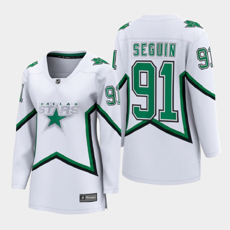 women stars tyler seguin white 2020 21 reverse retro special edition breakaway player jersey