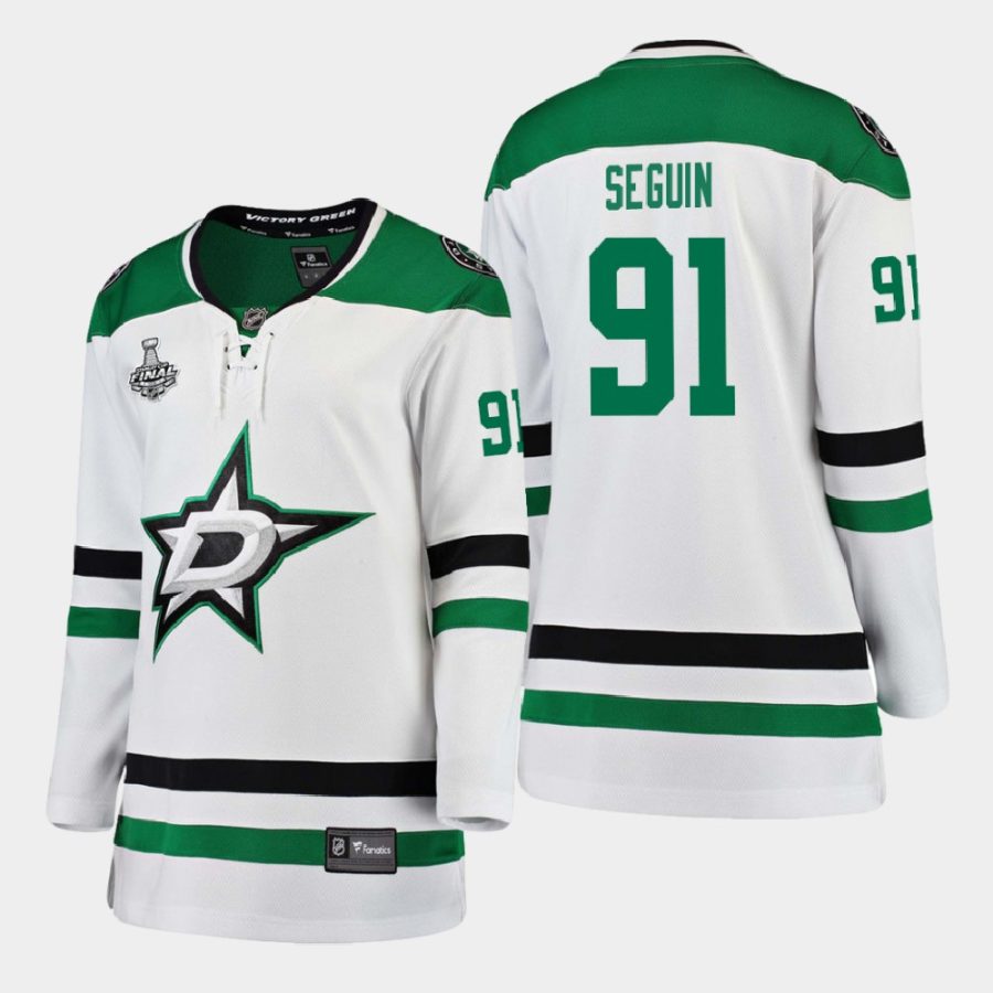 women stars tyler seguin white 2020 stanley cup final away breakaway player jersey