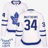 women toronto maple leafs auston matthews 34 white premier away jersey