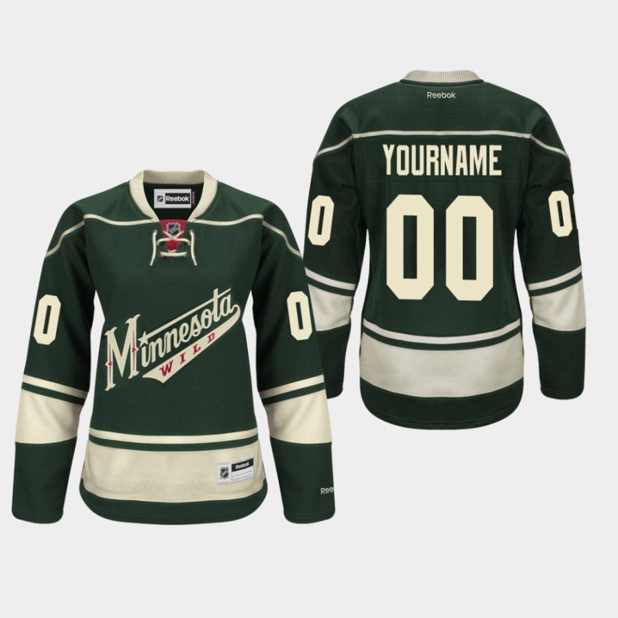 women wild custom alternate premier green jersey