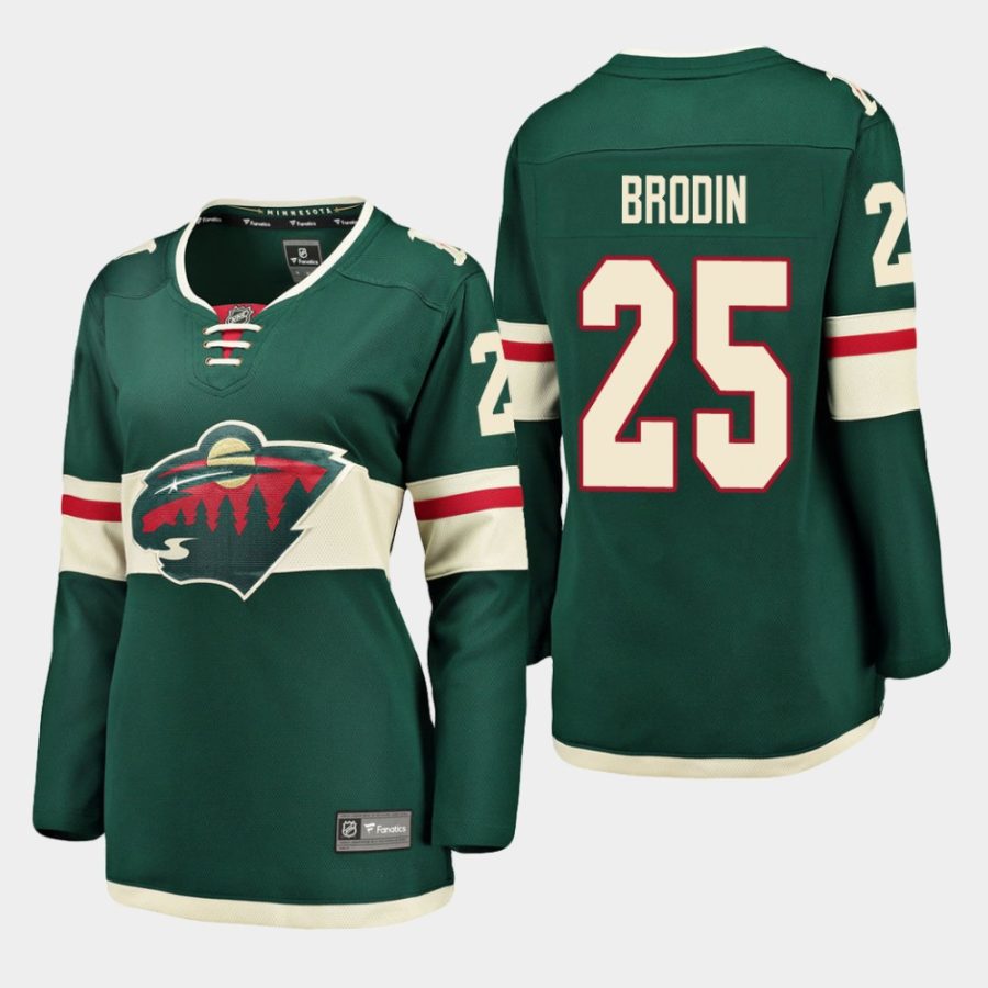 women wild jonas brodin home breakaway player jersey