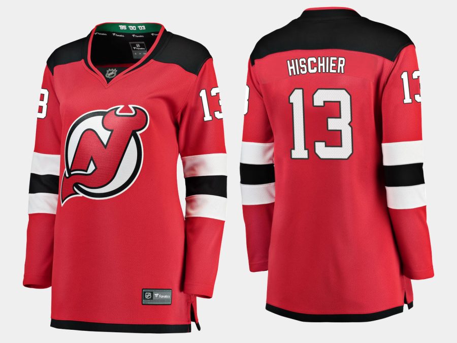 womendevils nico hischier home breakaway player jersey