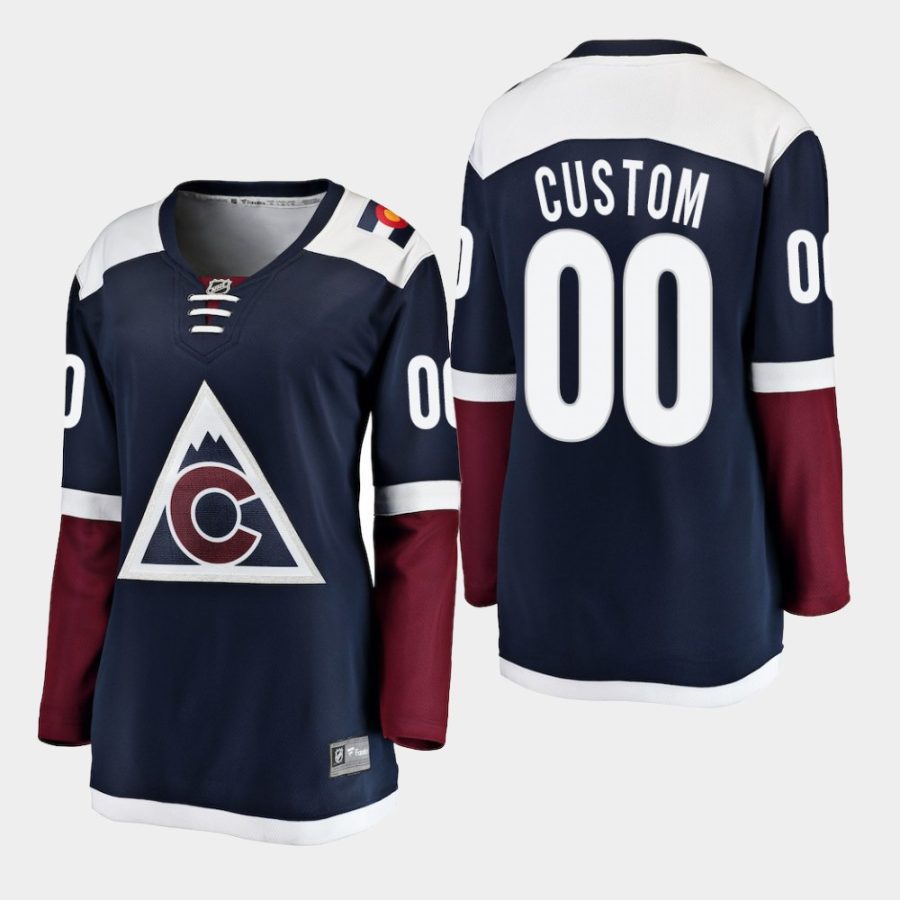 womens avalanche custom 2018 19 alternate fanatics breakaway jerseymaroon