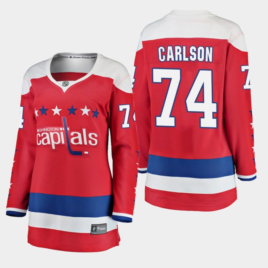 womens capitals john carlson 2018 19 alternate fanatics breakaway jerseyred