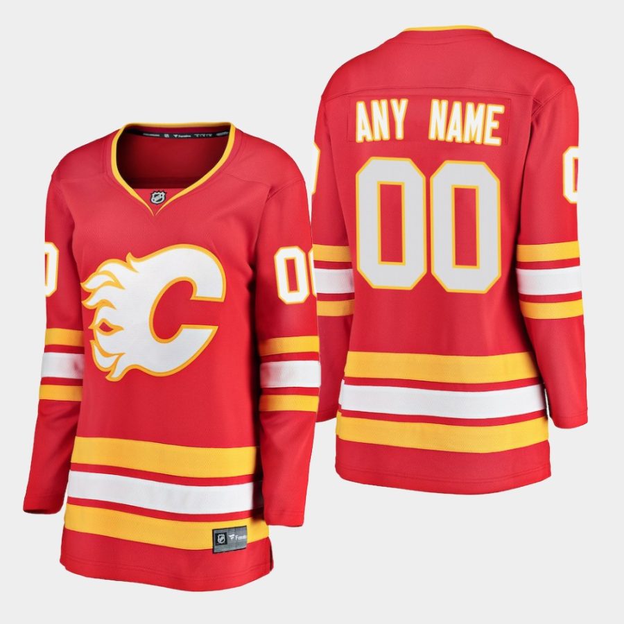 womens flames custom 2018 19 alternate fanatics branded breakaway jerseyred