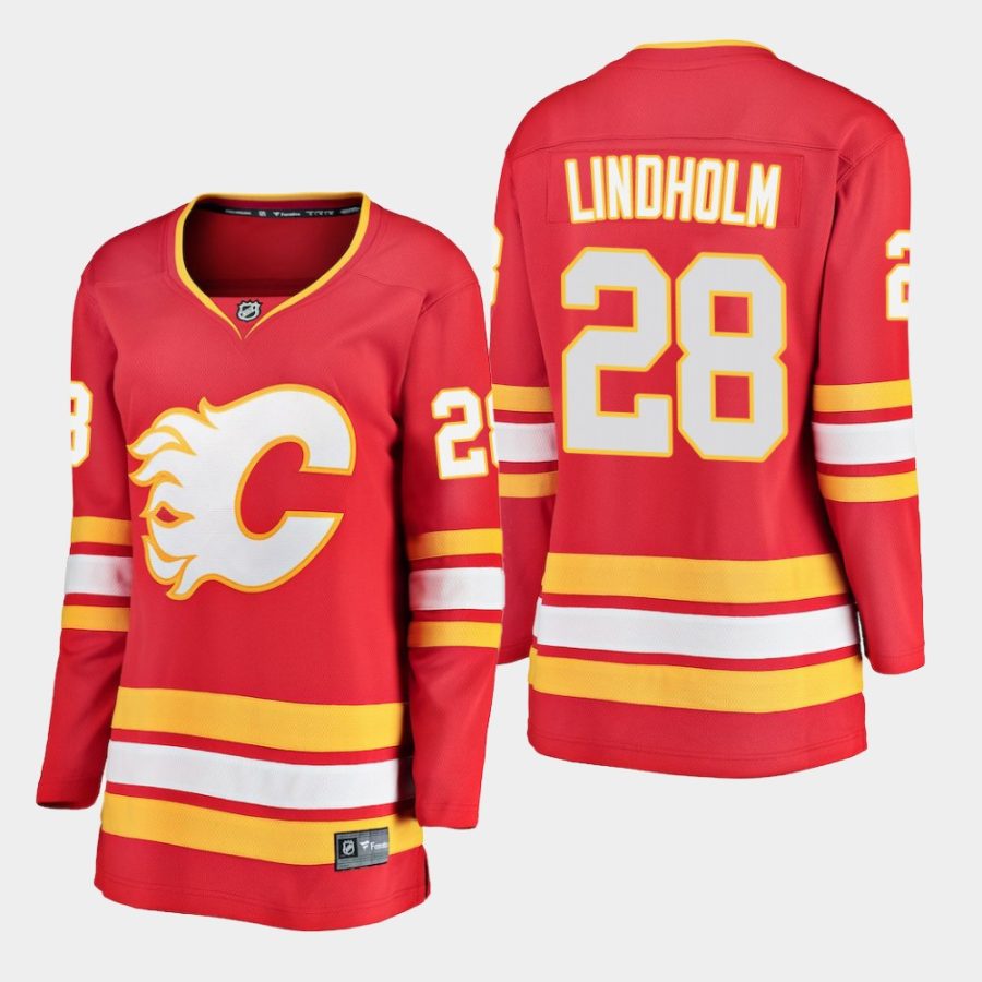 womens flames elias lindholm 2018 19 alternate fanatics breakaway player jerseyred