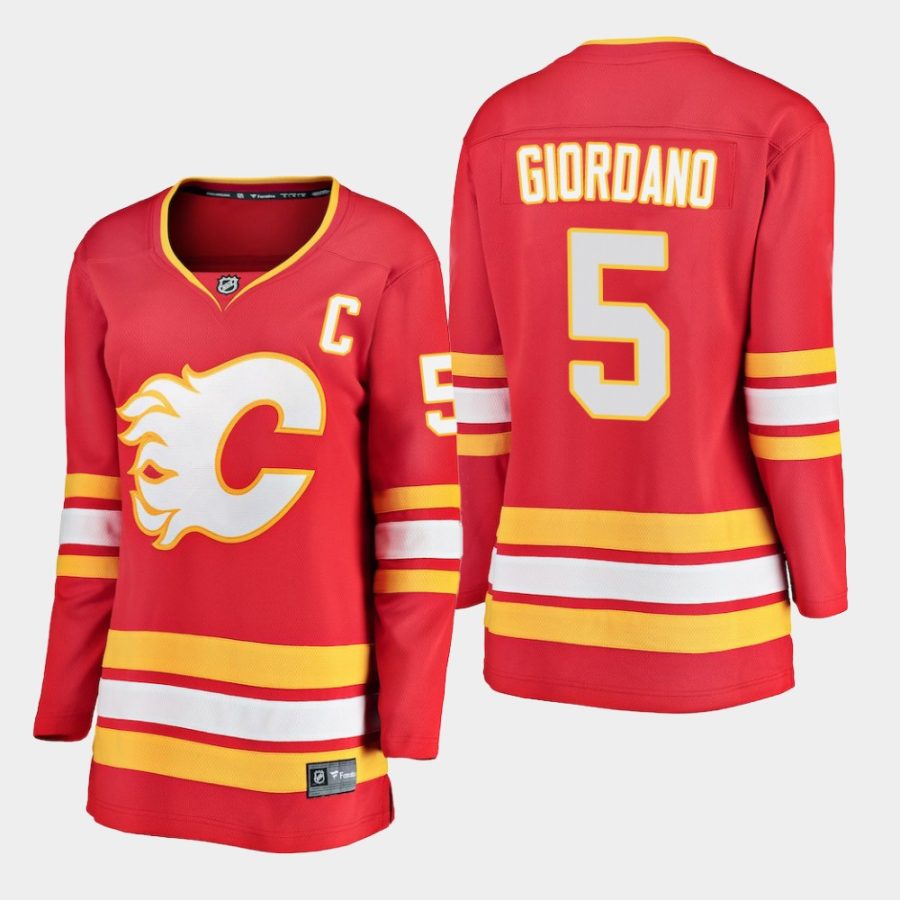 womens flames mark giordano 2018 19 alternate fanatics breakaway jerseyred