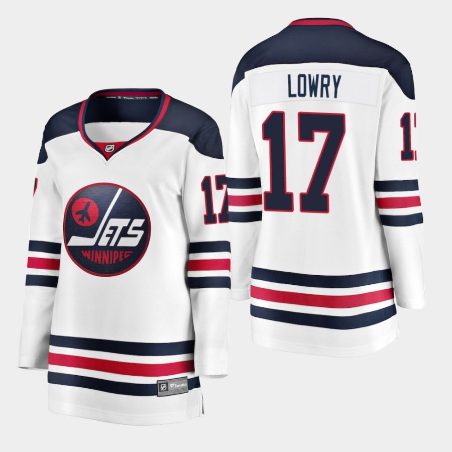 womens jets adam lowry 2019 heritage breakaway player jerseywhite 0a