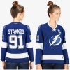 womens lightning steven stamkos royal blue home captain premier jersey