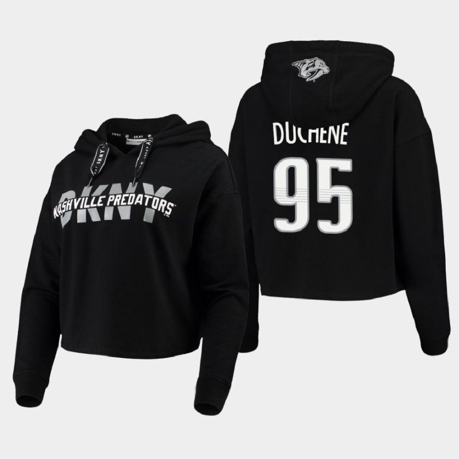 womens matt duchene predators black dkny x nhl nancy pullover hoodie