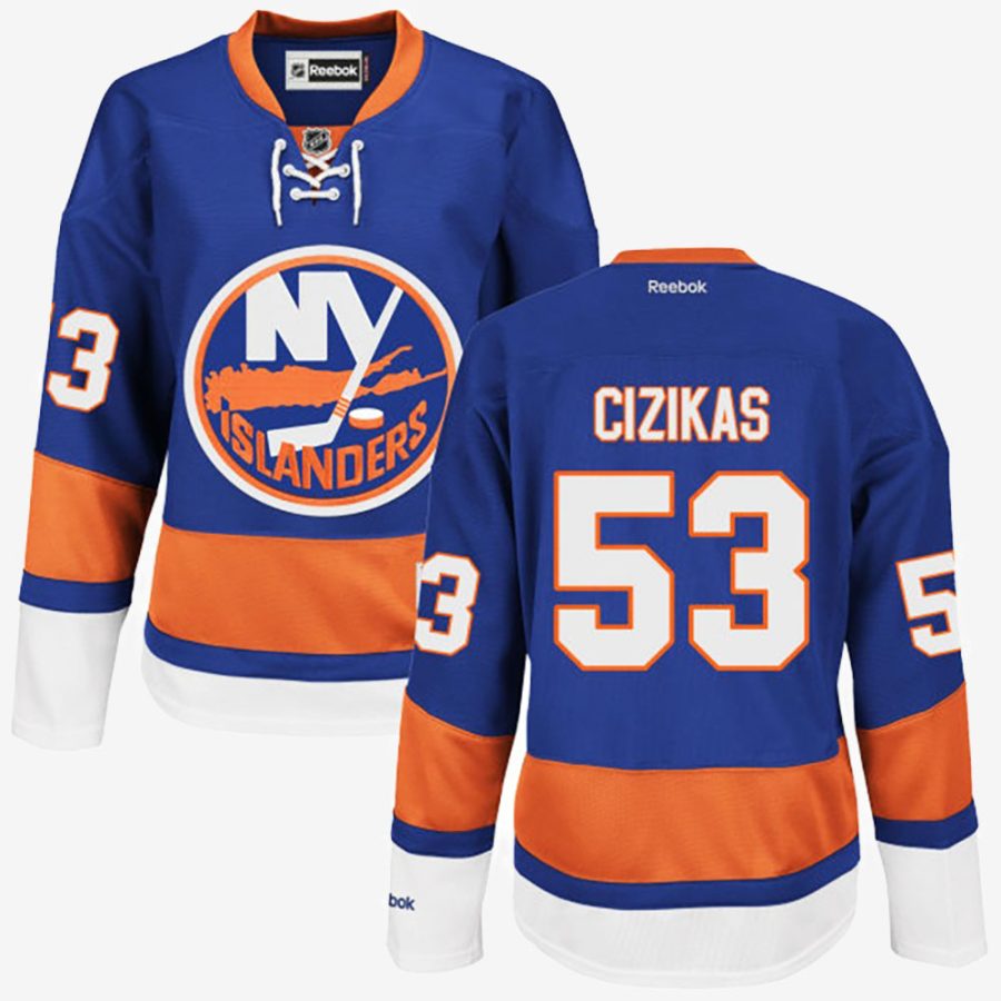 womens new york islanders 53 casey cizikas royal blue premier home jersey