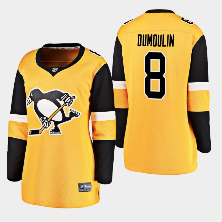 womens penguins brian dumoulin 2019 alternate breakaway jerseygold