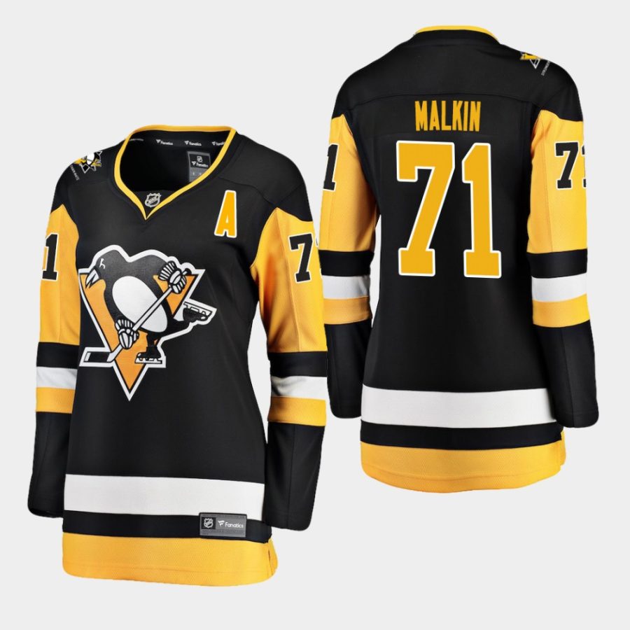 womens penguins evgeni malkin 2018 19 home fanatics breakaway stronger than hate jerseyblack