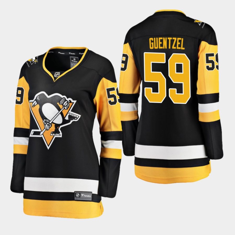 womens penguins jake guentzel 2018 19 home fanatics breakaway stronger than hate jerseyblack