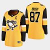 womens penguins sidney crosby 2019 alternate breakaway player jerseygold