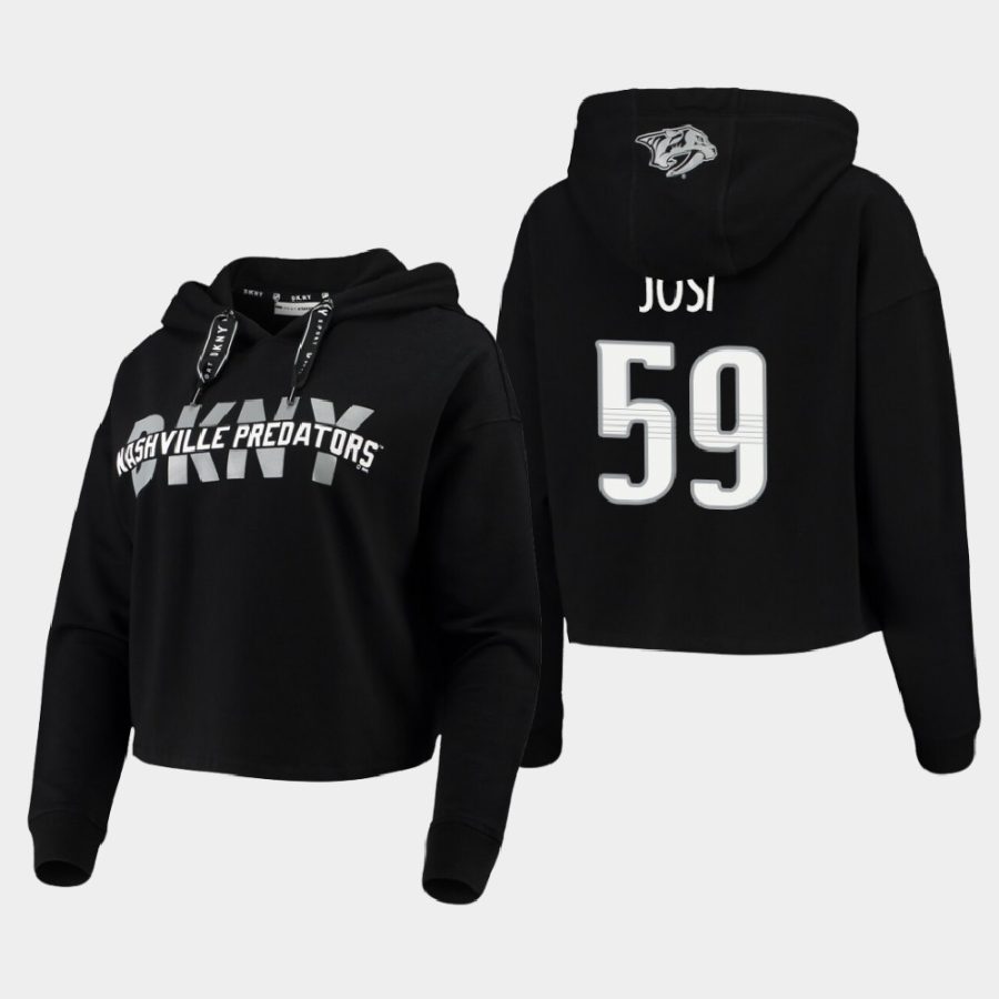 womens roman josi predators black dkny x nhl nancy pullover hoodie