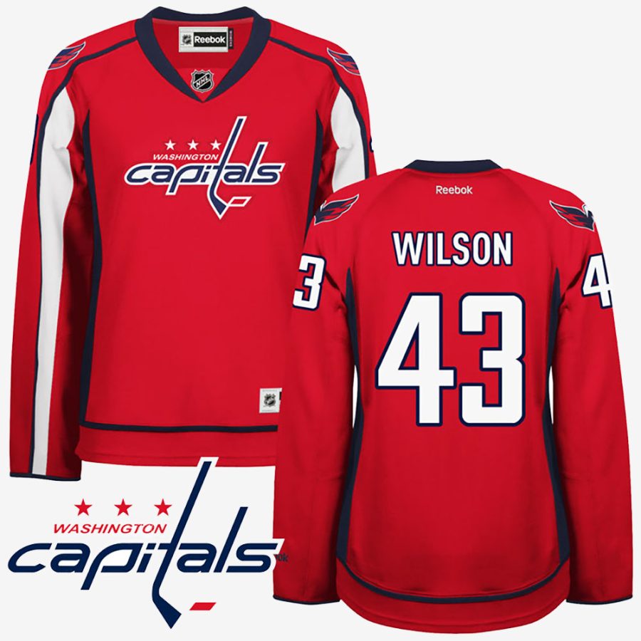 womens washington capitals 43 tom wilson red premier home jersey