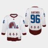 youth avalanche mikko rantanen white 2020 21 reverse retro special edition replica jersey