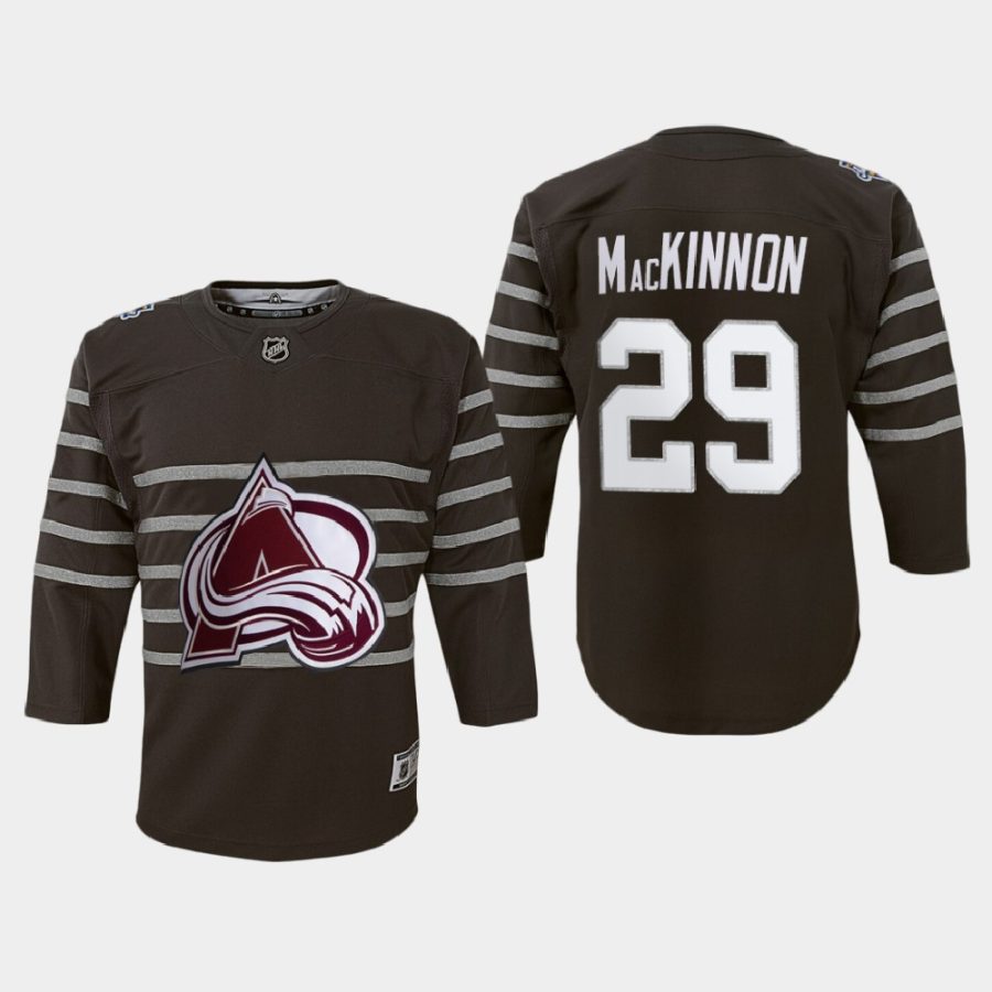 youth avalanche nathan mackinnon gray 2020 nhl all star game premier player jersey