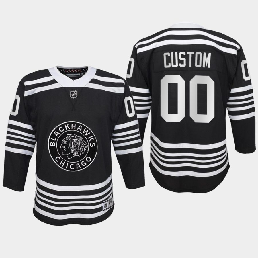 youth blackhawks custom alternate premier player jersey