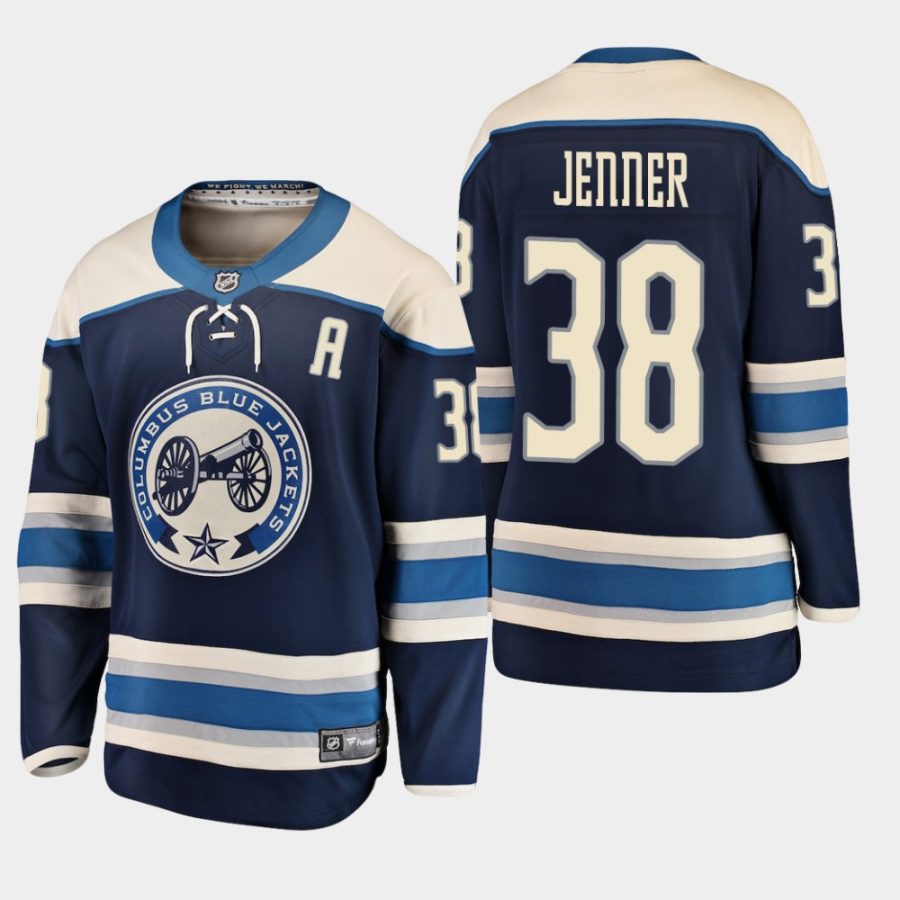 youth blue jackets boone jenner 2019 alternate breakaway player jerseynavy