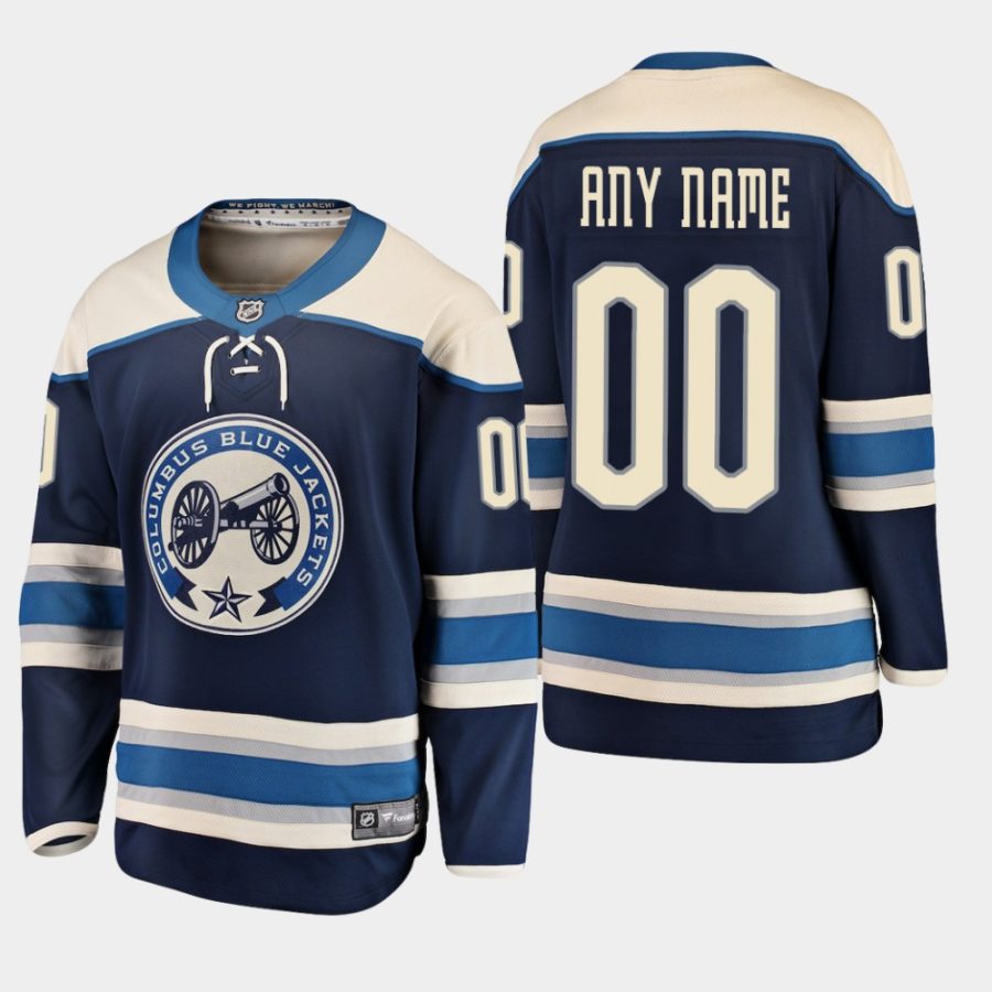 youth blue jackets custom 2019 alternate fanatics breakaway player jerseynavy