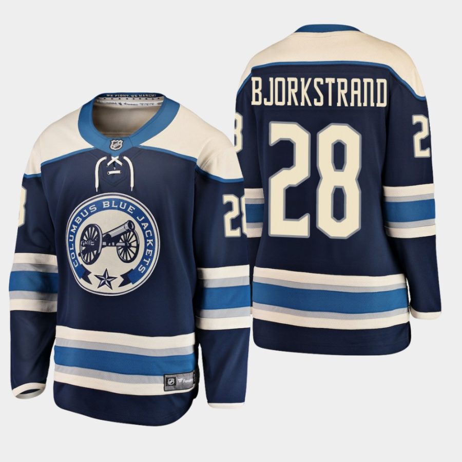 youth blue jackets oliver bjorkstrand 2019 alternate fanatics breakaway jerseynavy