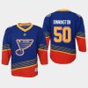 youth blues jordan binnington blue retro replica jersey