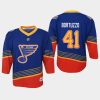 youth blues robert bortuzzo blue retro replica jersey