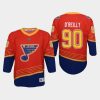 youth blues ryan oreilly red 2020 21 reverse retro replica jersey